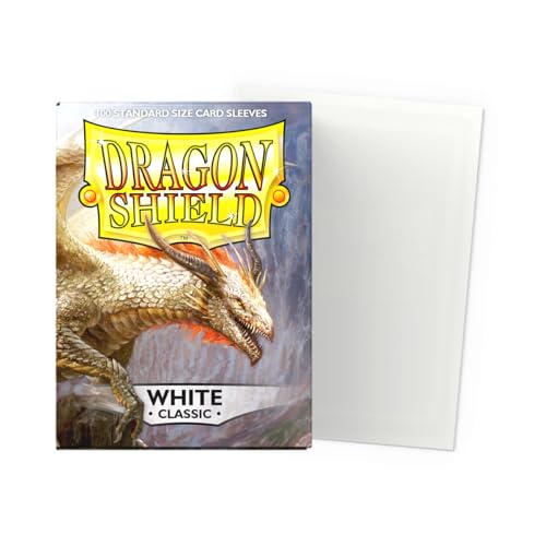 Dragon Shield | Standard Size Card Classic Sleeves | 100 CT - Smooth & Tough Premium TCG Sleeves - Compatible with Pokemon, Flesh & Blood, One Piece & Magic The Gathering | White - Image 2