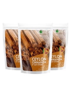 Bliss of earth 100gm Ceylon Cinnamon (Dalchini) 5" Cut Sticks True Cinnamon Raw From Sri Lanka Original Whole Spice for Tea & Cooking Pack of 3