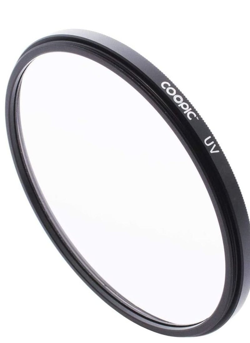 Coopic 49mm UV Filter Lens Protector Compatible with Canon Nikon DSLR Cameras  - Image 1