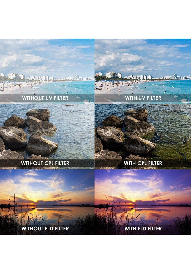 Coopic 49mm UV Filter Lens Protector Compatible with Canon Nikon DSLR Cameras  - Image 4