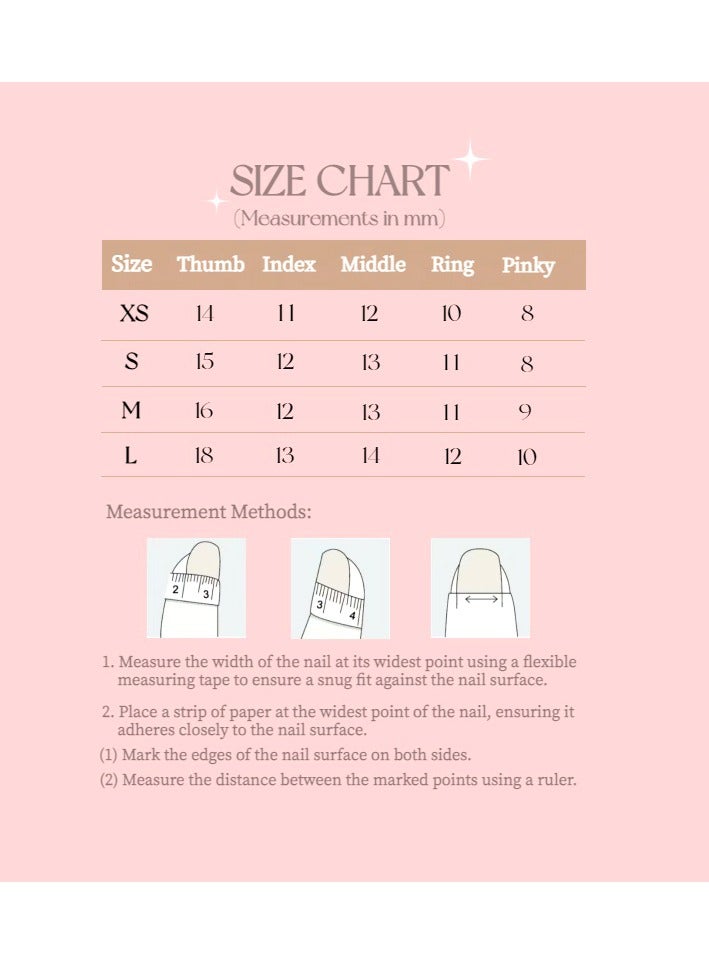تصميم الفنان/صانعة الأميرة ثلاثية الأبعاد (يدوية الصنع)/أظافر ملصقة فاخرة مرسومة باليد/طويلة الشكل (كوفن)/10 قطع/حجم M - Image 3