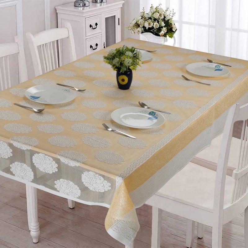 Homerz Premium 6 to 8 Seater Dining Table Cloth for Home, Durable and Thick Polycotton Fabric (Gulmohar_2, 60x90 inch- 6 to 8 Seater) - Image 5