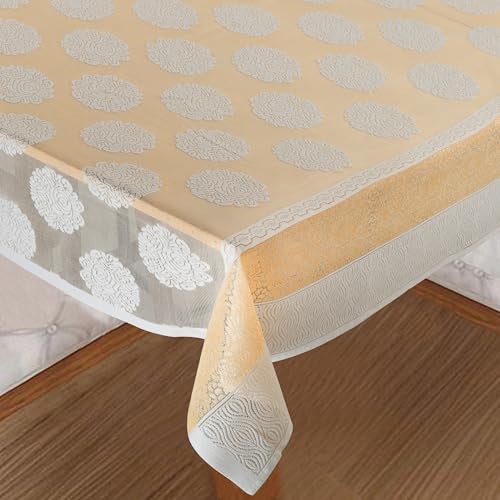 Homerz Premium 6 to 8 Seater Dining Table Cloth for Home, Durable and Thick Polycotton Fabric (Gulmohar_2, 60x90 inch- 6 to 8 Seater) - Image 2