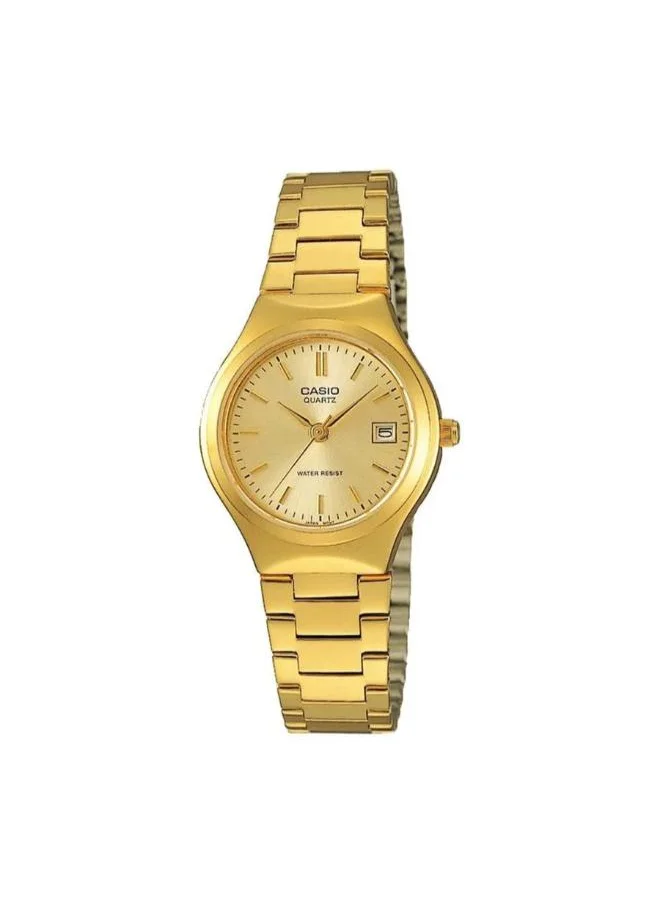 كاسيو Women's Analog Display Watch With Gold Stainless Steel Strap - LTP-1170N-9A