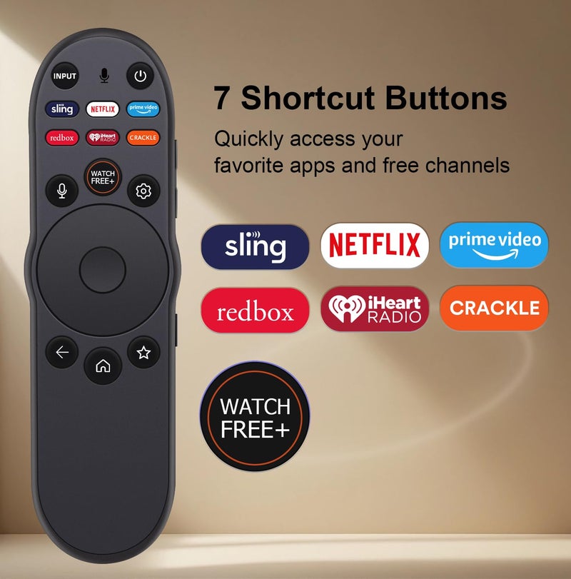 VTINVAN for vizio smart TV Replacement,for 2019-2024 VIZIO Remote Control for Smart TV with Voice Control. - Image 3