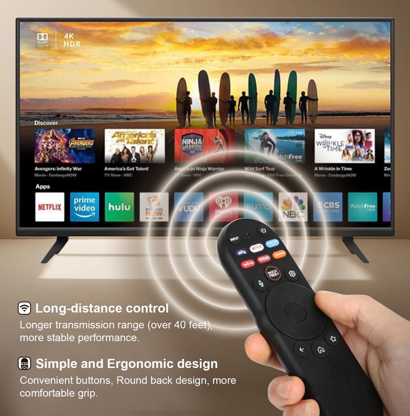 VTINVAN for vizio smart TV Replacement,for 2019-2024 VIZIO Remote Control for Smart TV with Voice Control. - Image 4