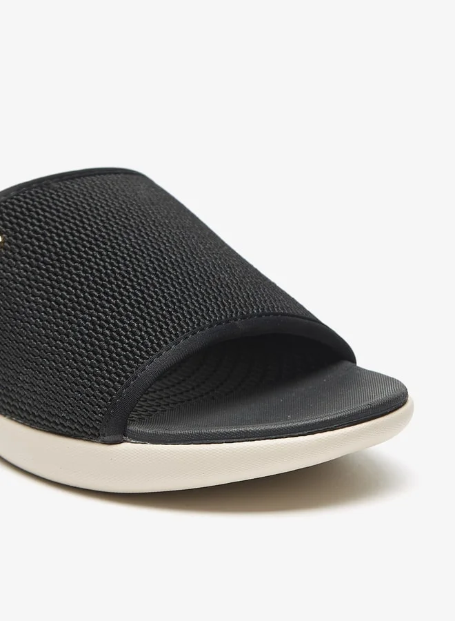 Flora Bella By Shoexpress Textured Slip-On Flatform Sandals