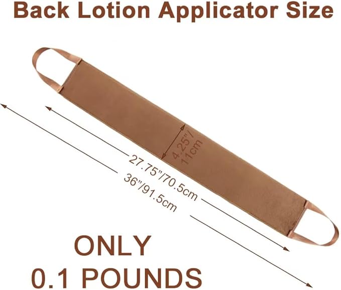 KELILO Lotion Applicator for Back Back Tanner Applicator with velvet Fake Tan Back Applicator Apply Lotion to Back work with Self Tanning Mitt fake tan mitt Smooth and Even - Image 5