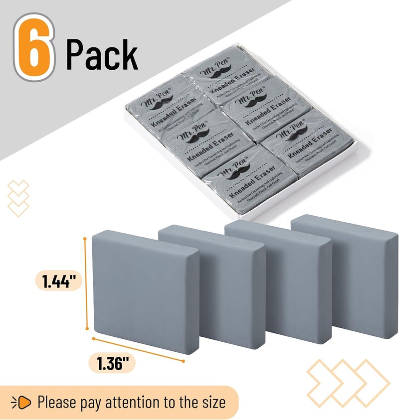 Mr. Pen- Kneaded Eraser, Green Gum Eraser, Art Eraser, Kneadable Erasers, Moldable Eraser, Art Erasers for Drawing, Artist Eraser, Drawing Eraser - Image 2