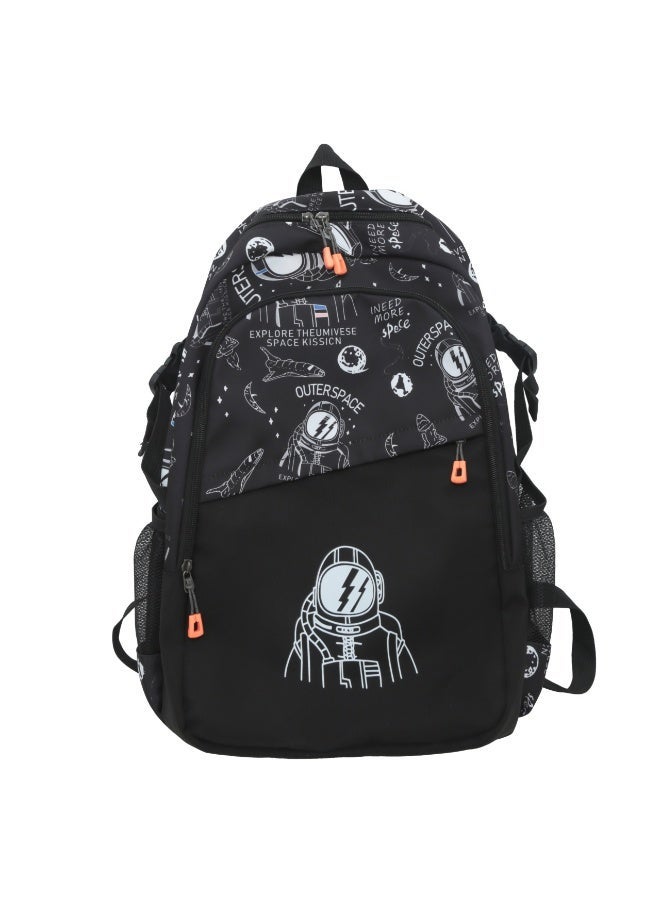 New style astronaut backpack, large capacity school bag for junior and senior high school students, men's fashion brand computer bag, student school bag - Image 1