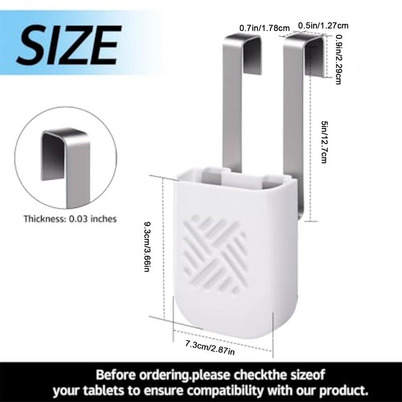 Toilet Tank Tablet Holder Hygienic Cleaning Solution Bracket Storage Organizer - Image 3