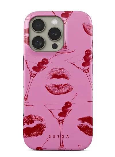 BURGA iPhone 16 Pro Case, 2 Piece Hard Shell + TPU Silicone Interior, Shock Absorption, All Port Accessible, Raised Bezel For Screen & Camera Protection, Never Fading HQ Print, Call Me