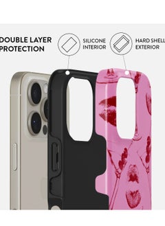 BURGA iPhone 16 Pro Case, 2 Piece Hard Shell + TPU Silicone Interior, Shock Absorption, All Port Accessible, Raised Bezel For Screen & Camera Protection, Never Fading HQ Print, Call Me  - Image 2
