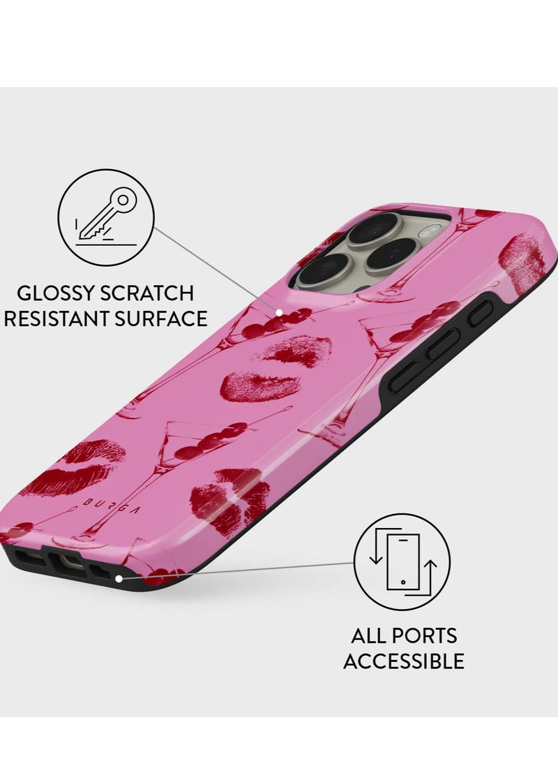 BURGA iPhone 16 Pro Case, 2 Piece Hard Shell + TPU Silicone Interior, Shock Absorption, All Port Accessible, Raised Bezel For Screen & Camera Protection, Never Fading HQ Print, Call Me - Image 3