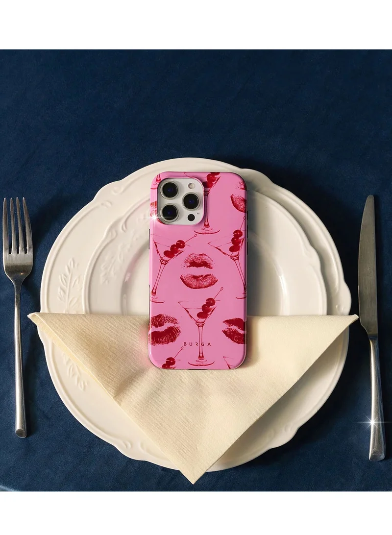 BURGA iPhone 16 Pro Case, 2 Piece Hard Shell + TPU Silicone Interior, Shock Absorption, All Port Accessible, Raised Bezel For Screen & Camera Protection, Never Fading HQ Print, Call Me