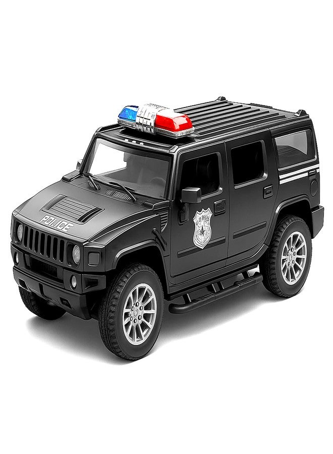VGRASSP 1:32 Scale Mini Die Cast SUV Police Car Toy for Kids with Pull Back Action - Off-Road Scale Model with Rubber Tires, Realistic Design Openable Doors - Color As Per Stock - Image 1