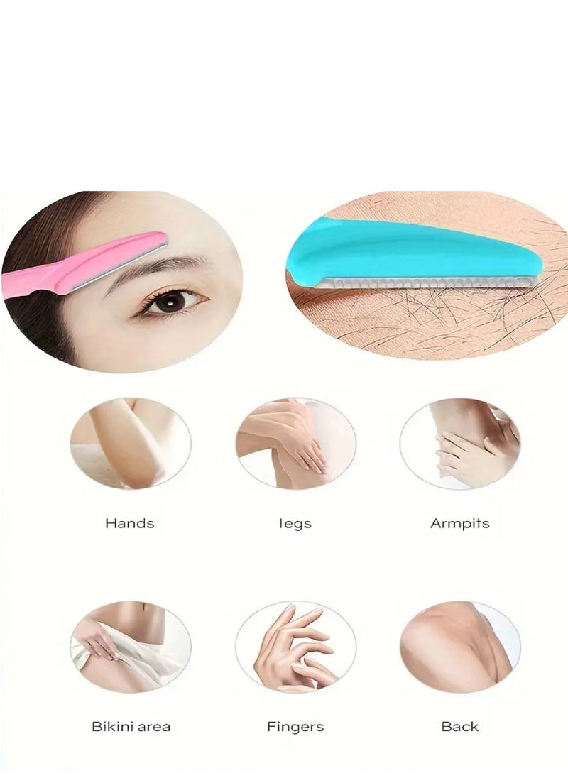 BOLAND LAURA - Boland Laura Women's Facial and Body Hair Removal Razor 3 Blades Yellow/Pink/Purple 3pcs - Image 1