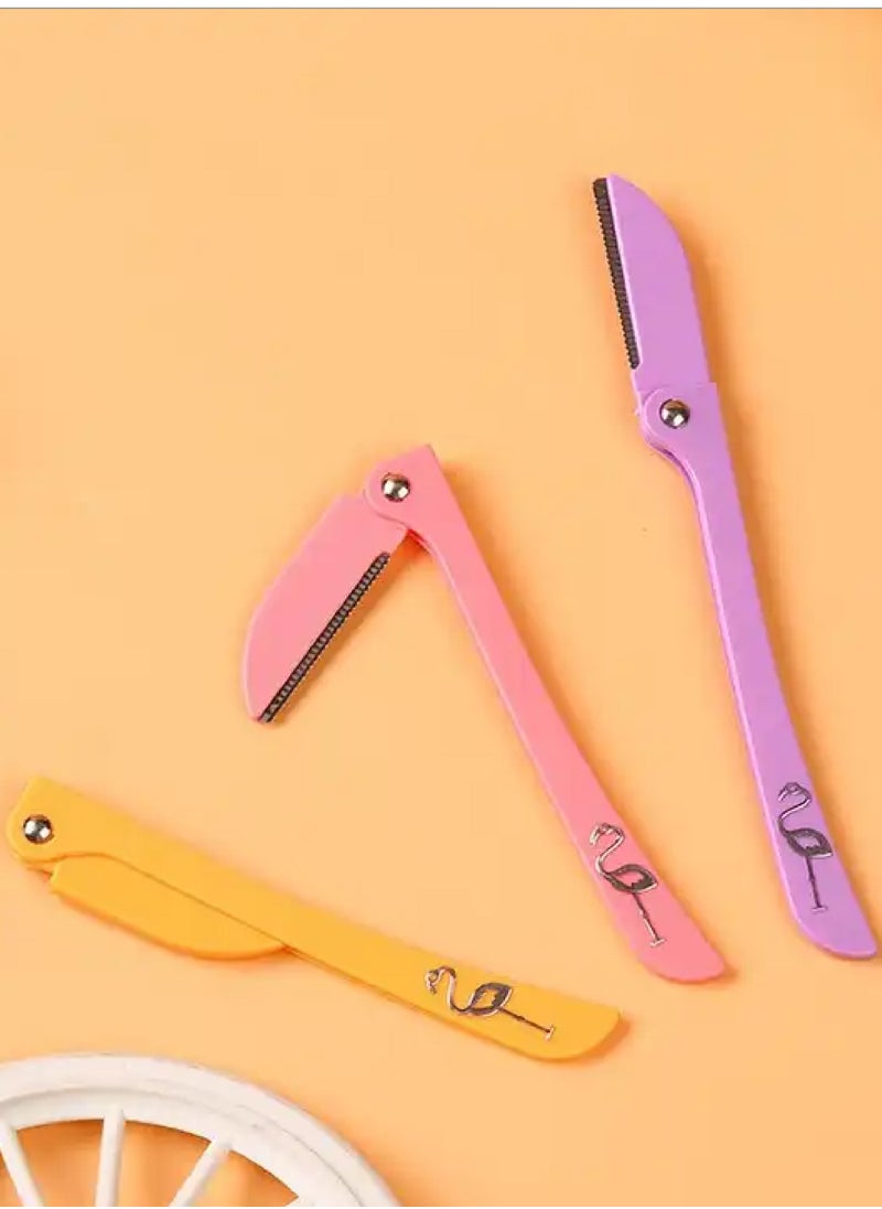 BOLAND LAURA - Boland Laura Women's Facial and Body Hair Removal Razor 3 Blades Yellow/Pink/Purple 3pcs - Image 1