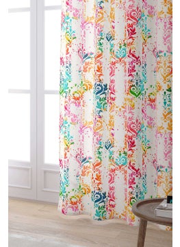 Cango Home Multicolored Ethnic Patterned Digital Printed Curtain CGH117-PR  - Image 2