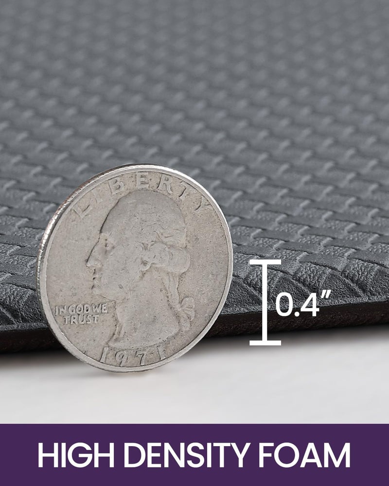 DEXI Kitchen Mats for Floor Cushioned Anti Fatigue, 17x59, Waterproof Stain Resistant Standing Mat, Supportive Memory Foam Rugs for Front Sink Office Laundry, Grey - Image 4