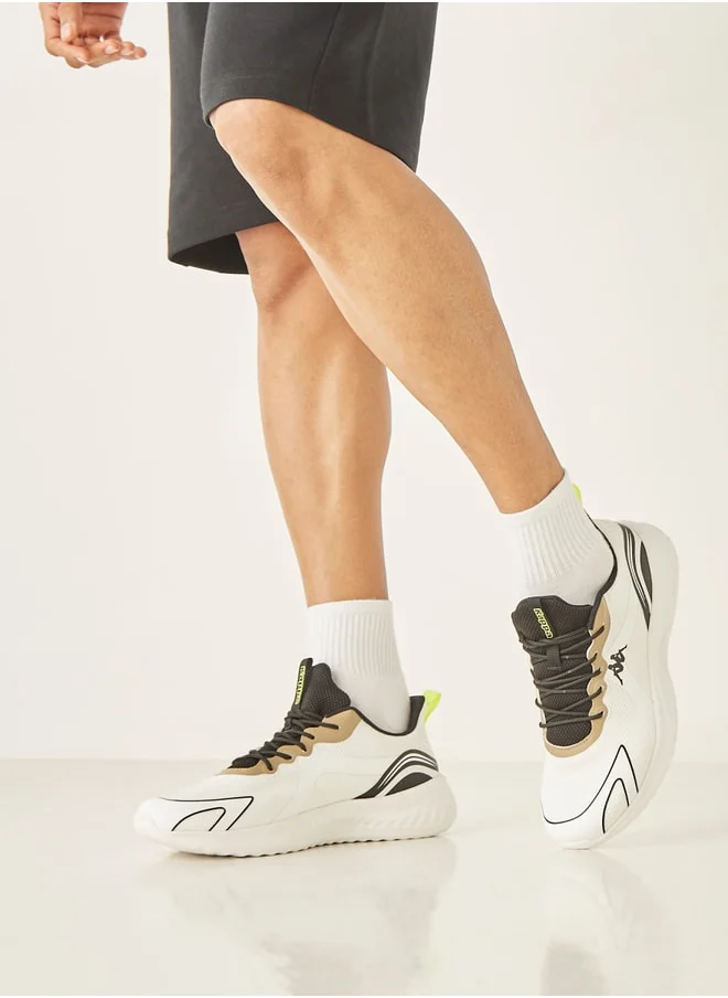 كابا Men's Textured Lace-Up Sports Shoes