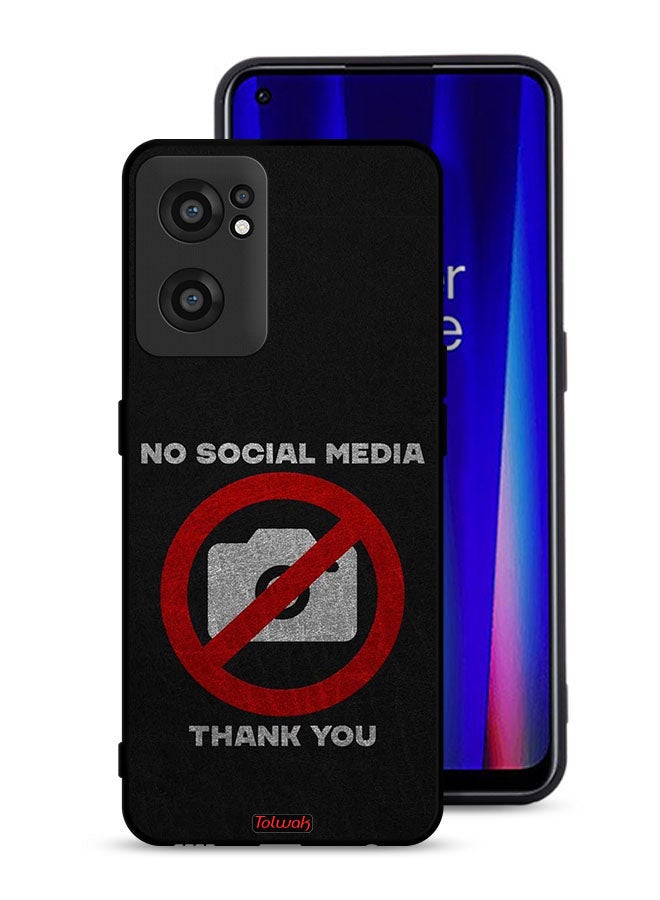 Tolwak OnePlus Nord CE 2 5G Protective Case Cover No Social Media Thank You - Image 1