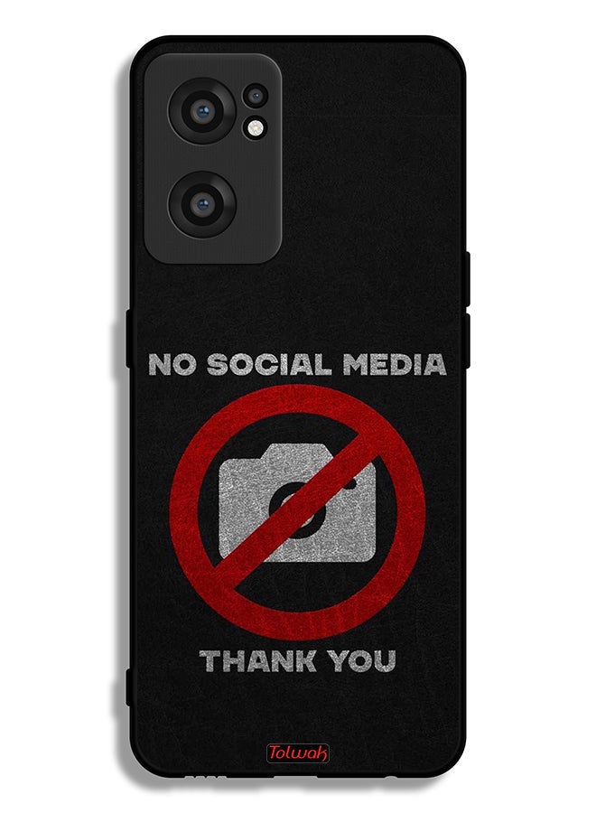 Tolwak OnePlus Nord CE 2 5G Protective Case Cover No Social Media Thank You - Image 2