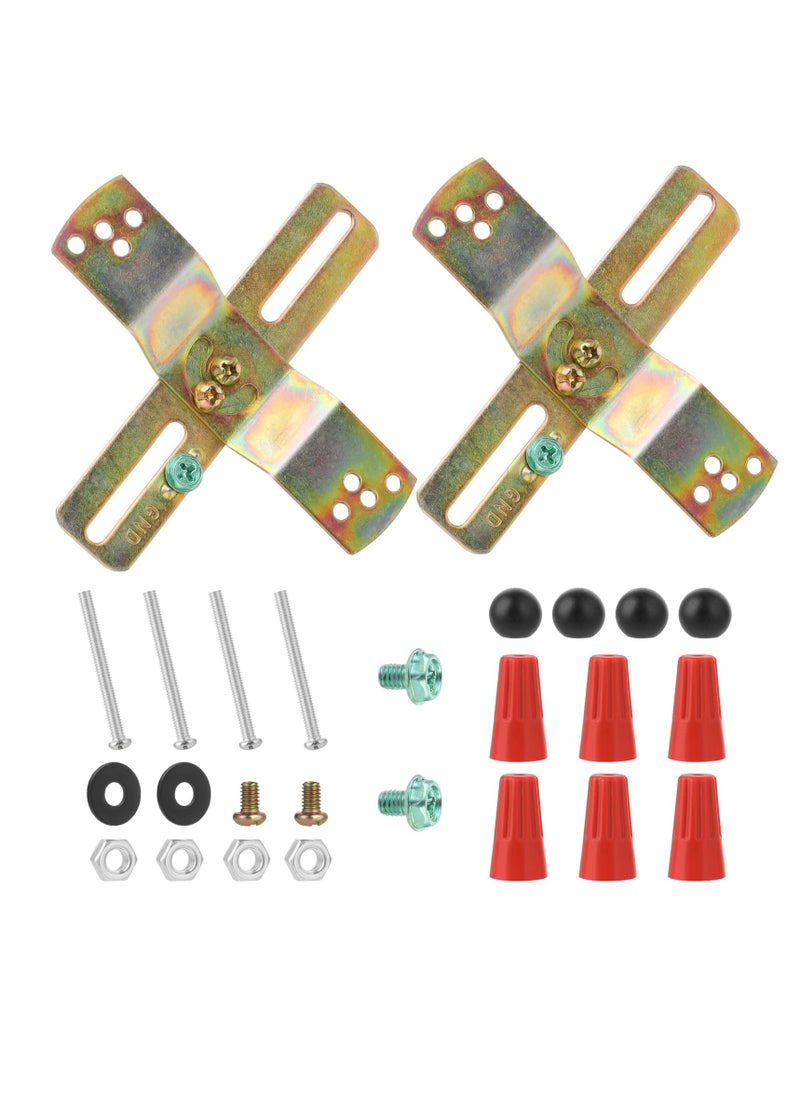 Generic Universal Chandelier Mounting Bracket, Crossbar with Screws and Nuts, 180° Rotatable  - Image 1