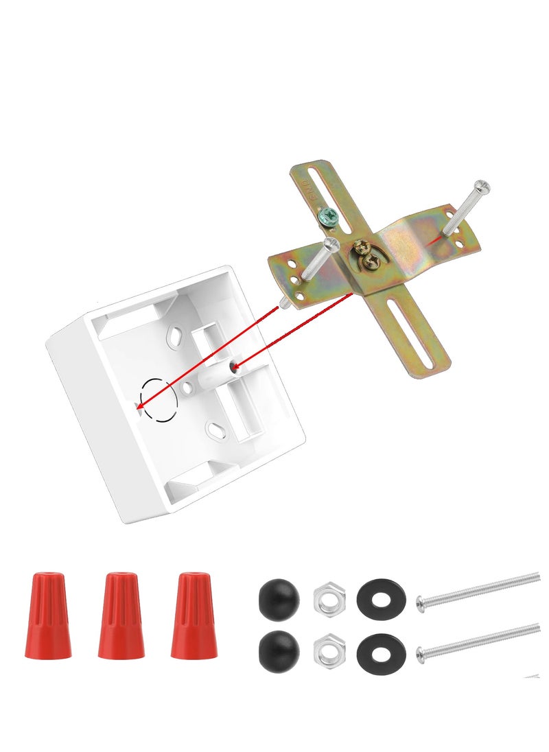 Generic Universal Chandelier Mounting Bracket, Crossbar with Screws and Nuts, 180° Rotatable  - Image 5