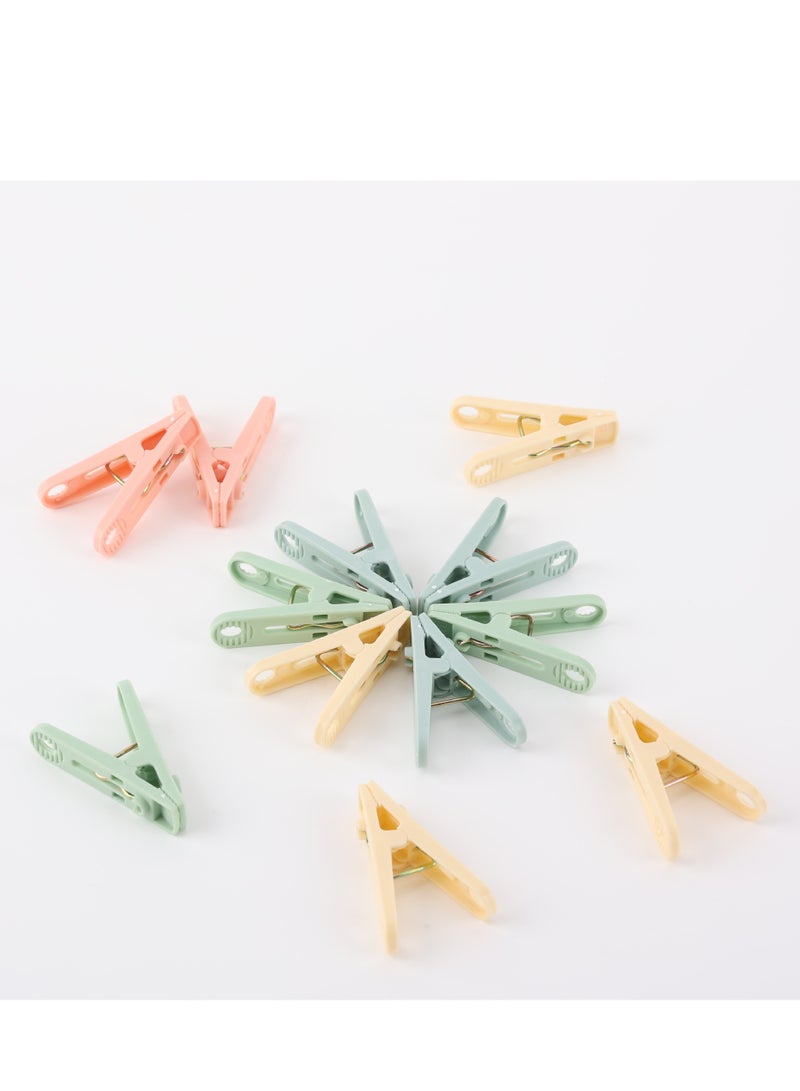 Clothes drying rack with 32 clips. Foldable clothes hanger. Comes with 20 free clips (Nordic Pink) - Image 5
