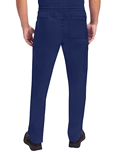 Healing Hands Scrub Pants for Men Daniel Utility Bottoms with 6 Pockets, 2-Way Stretch and Durable Fabric 9300, Navy,L - Image 2