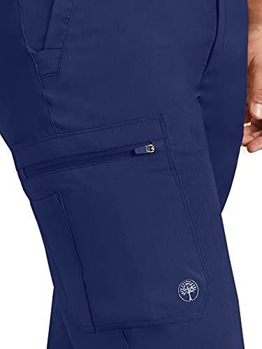 Healing Hands Scrub Pants for Men Daniel Utility Bottoms with 6 Pockets, 2-Way Stretch and Durable Fabric 9300, Navy,L - Image 4