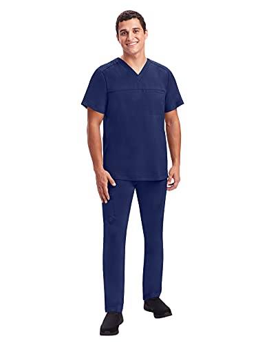 Healing Hands Scrub Pants for Men Daniel Utility Bottoms with 6 Pockets, 2-Way Stretch and Durable Fabric 9300, Navy,L - Image 3