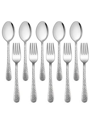 10Piece Kids Silverware Set Includes 5 Kid Spoons 5 Kid Forks Stainless Steel Toddler Utensils Children Flatware Set Child Preschooler Cutlery Set Dishwasher Safe - pzsku/ZA2279F50242A7E23D876Z/45/_/1720692966/4a4dba8e-693d-41b7-8df3-22c2dec2cdf4