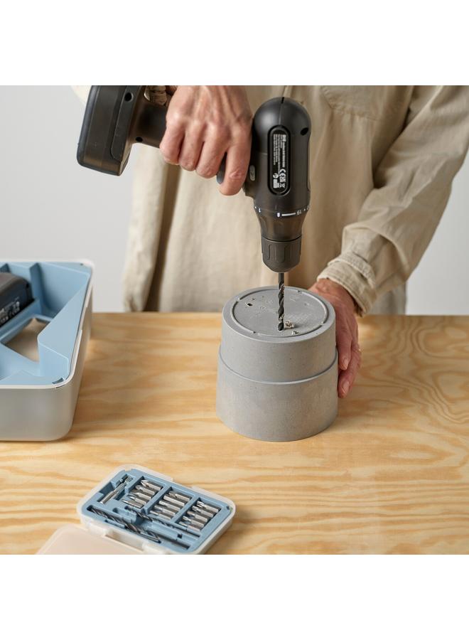 وعاء نباتات، داخلي/خارجي، رمادي، 19 سم