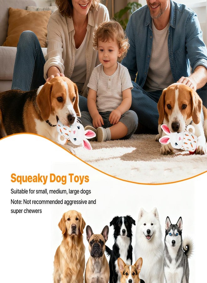 howaukf Easter Dog Toys with Squeaker for Large Breed Interactive Dog Chew Toys for Puppies Small and Large Dogs Easter Rabbit Squeaky Dog Easter Gifts Training and Reduce Boredom (Cup Rabbit - Image 3