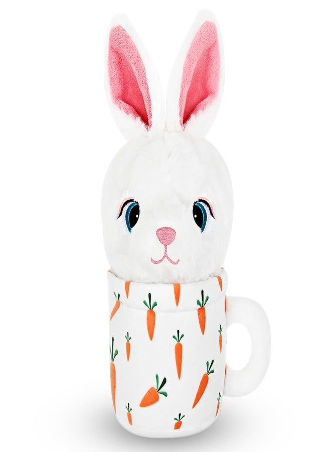 howaukf Easter Dog Toys with Squeaker for Large Breed Interactive Dog Chew Toys for Puppies Small and Large Dogs Easter Rabbit Squeaky Dog Easter Gifts Training and Reduce Boredom (Cup Rabbit - Image 1