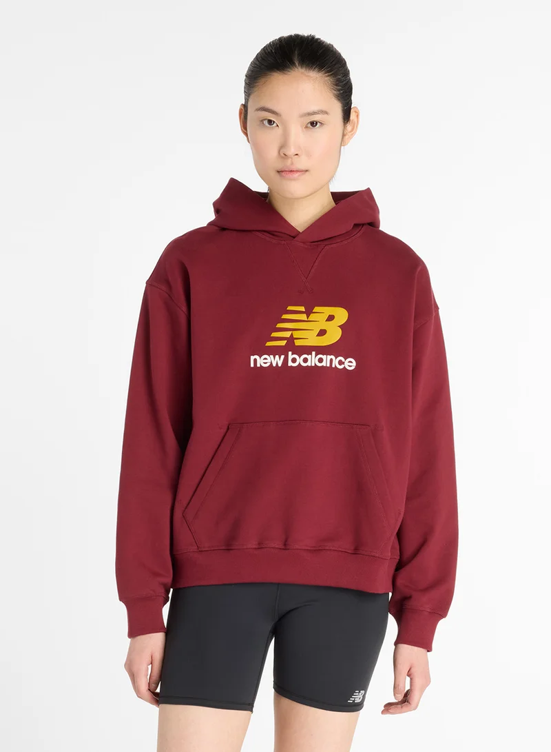 نيو بالانس Athletics French Terry Logo Hoodie