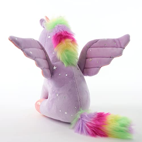 Sew Butiful 8 inch Unicorn Stuffed Animals, Cute Unicorn Gift Toys for Girls,Unicorns Birthday Gifts Soft Plush Toys Set for Baby, Toddler, Girls, Kids,Decor (Purple) - Image 3