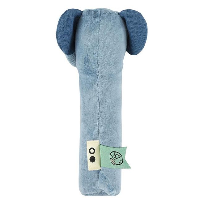 Trixie Mrs. Elephant Squeaker, Compact, Easy To Hold, Super Soft, 10 Months+, 16cm - Blue - Image 2