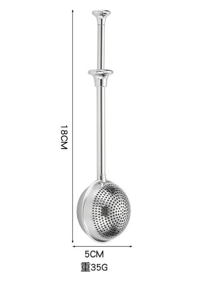 Dwuww 304 Silver Stainless Steel Flour Powder Filter Spoon, Shaker Duster Sifter Baker Dusting Wand For Sugar Flour Spices, Flour Sugar Powder Spoon Kitchen Tools Baking Sifters Baking Tools and Accessories - Image 2