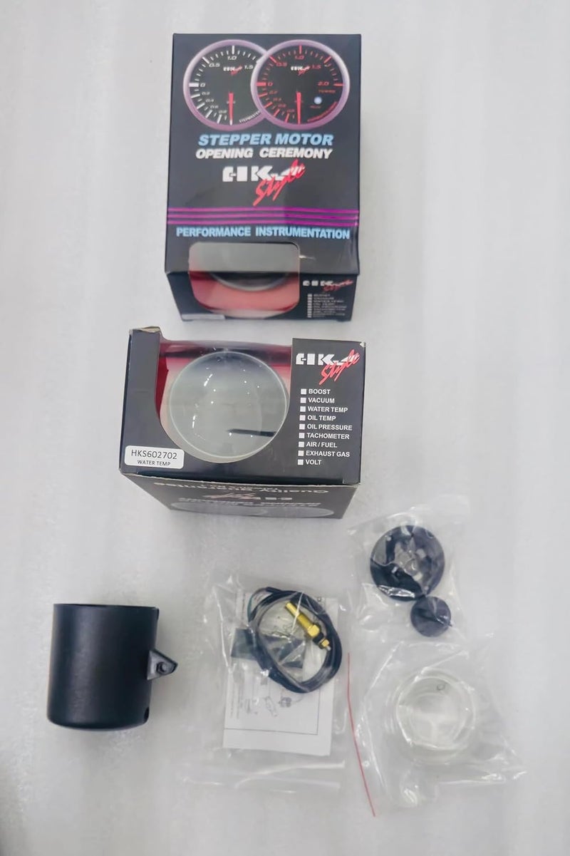 AUTO MT HKS Dashboard Gauges Series HKS Oil Pressure, Oil Tepm, Turbo, Volt, Vaccum, Tacho Meter, Boost, Ext Temp, Air Fuel, Water Temp Meter Gauge Meter. (HKS WATER TEMPERATURE METER) - Image 1