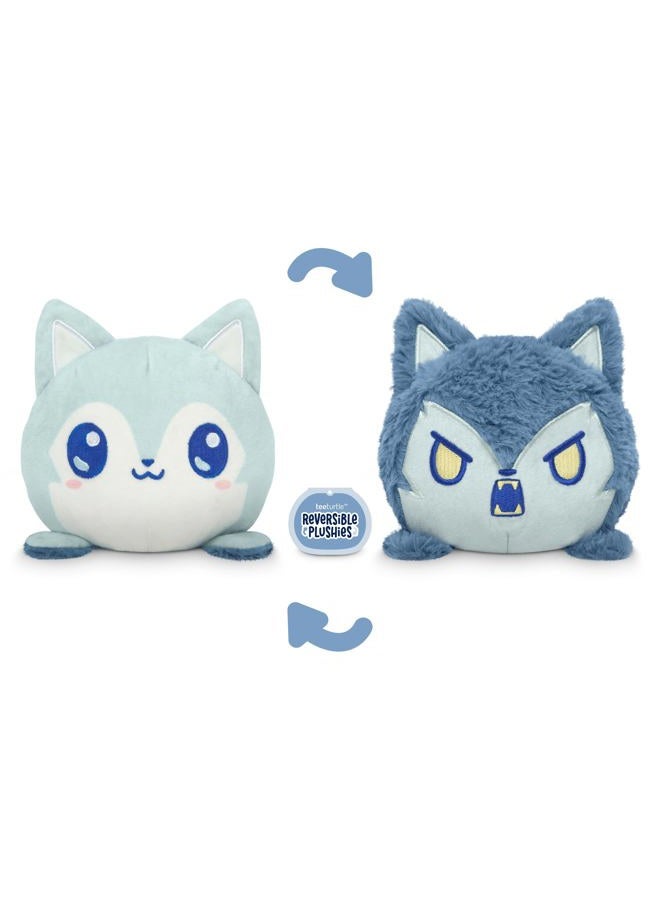 TeeTurtle Reversible Wolf and Werewolf 4" Plushie - RPG Collection - Kawaii Cute Soft Stuffed Animals - Image 3