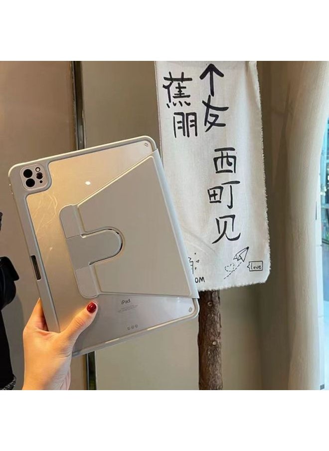 2025 For IPad 11th Generation A16 Protective Cover 360 Rotating Air11 Shell 9 Anti -5 Fall 10.2 Anti -8 Bend Pro6-Color:The 3rd Generation Upgraded Yake 【720 Degree Rotation-ice Blue】-Applicable Mod