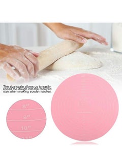 TOPINCN Silicone Baking Mat With Measurements For Cake Turntable Stand Nonstick Heat Resistant Pastry Baking Sheet  - Image 3