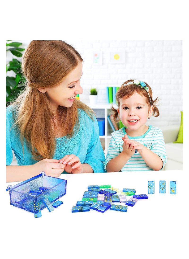 SOLARAE Dominoes Storage Box Resin Molds Silicone Resin Molds Dot Domino Domino Epoxy Resin Molds DIY Craft Tool Domino Game Silicone Molds for Resin Casting - Image 5