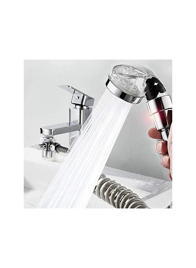 The Bros مجموعة دش خارجي لصنبور حوض الغسيل مع مفتاح تحكم مزدوج لدش الحوض - Image 2