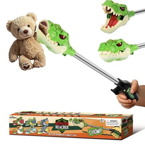 DINOBROS Dinosaur Pincher Toys for Age 3 and up Jurassic Dinosaurs TRex Grabber Toy Claw Robot Hand Snapper Dino Chomper Monster Reacher - Image 1