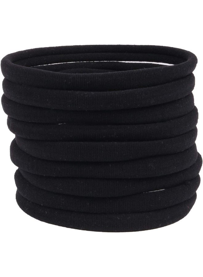 XIMA 40 Pack Black DIY Nylon Headbands, Baby And Newborn Ealstic Hair Bands for Baby Girls Hair Accessories(Black-40pcs) - Image 1