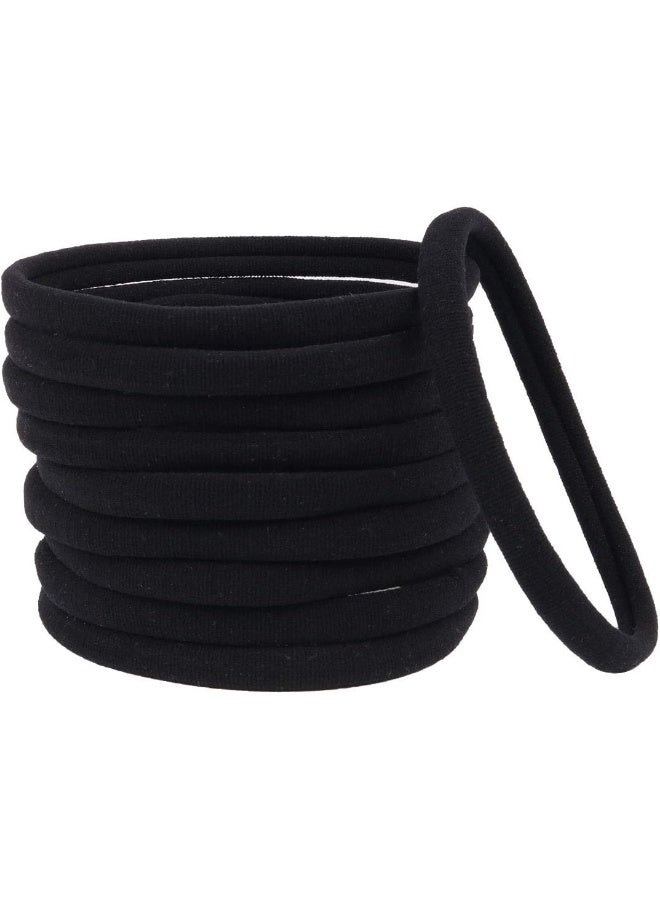 XIMA 40 Pack Black DIY Nylon Headbands, Baby And Newborn Ealstic Hair Bands for Baby Girls Hair Accessories(Black-40pcs) - Image 4